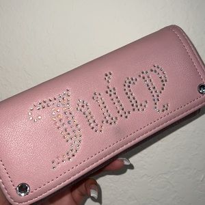 juicy couture baby pink wallet large